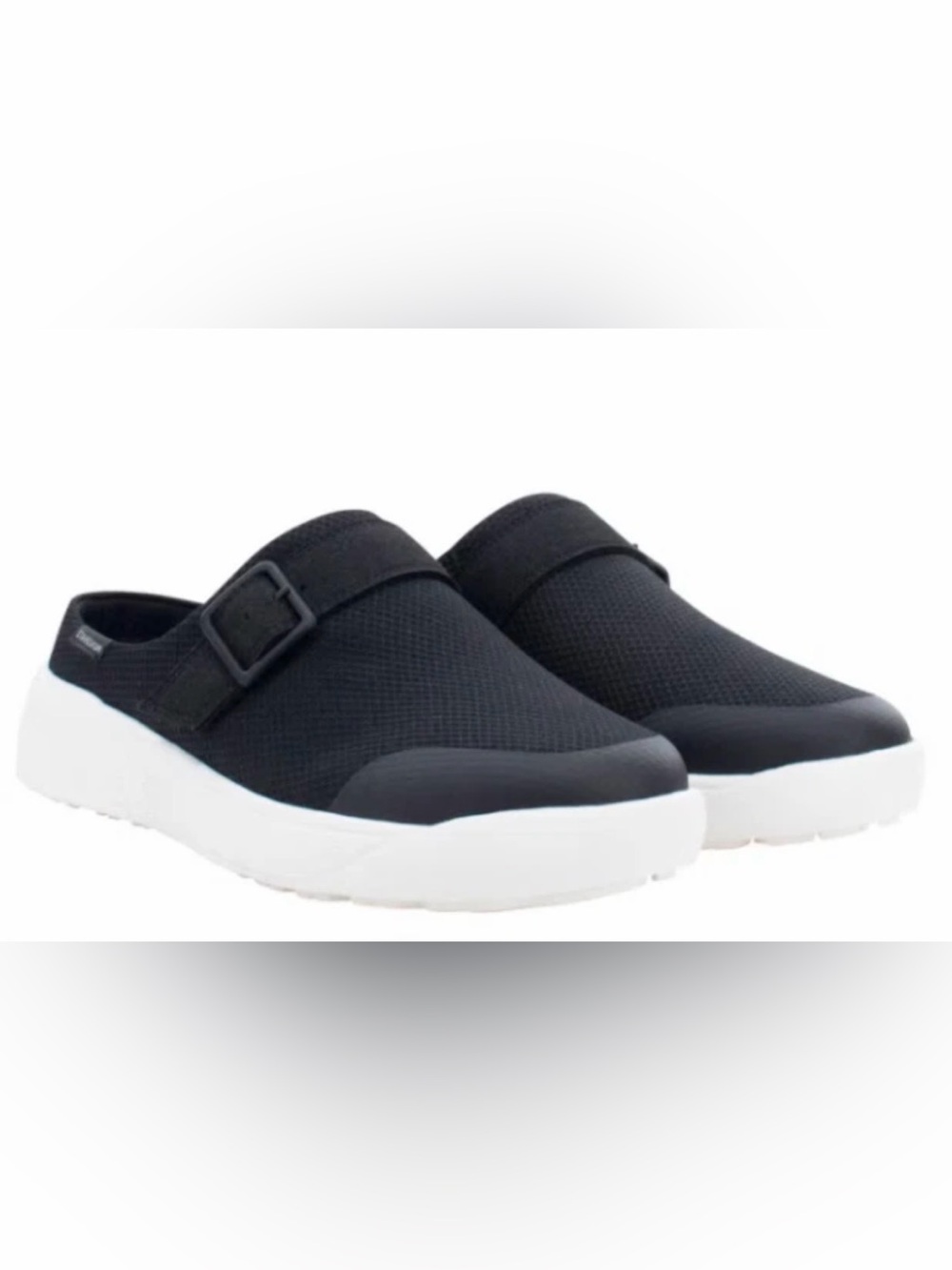 Staheekum Women's Easy On/Off Sneaker Clogs Black White Size 8.5 M US